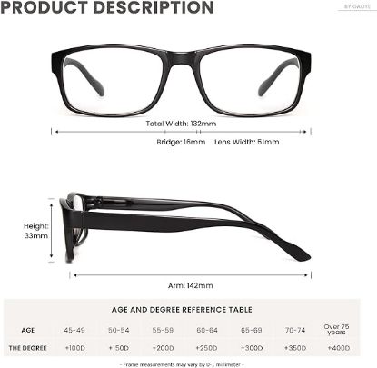 Picture of Danyang Glasses 80268D Ultra Light Black Frame Myopia Lens Frame